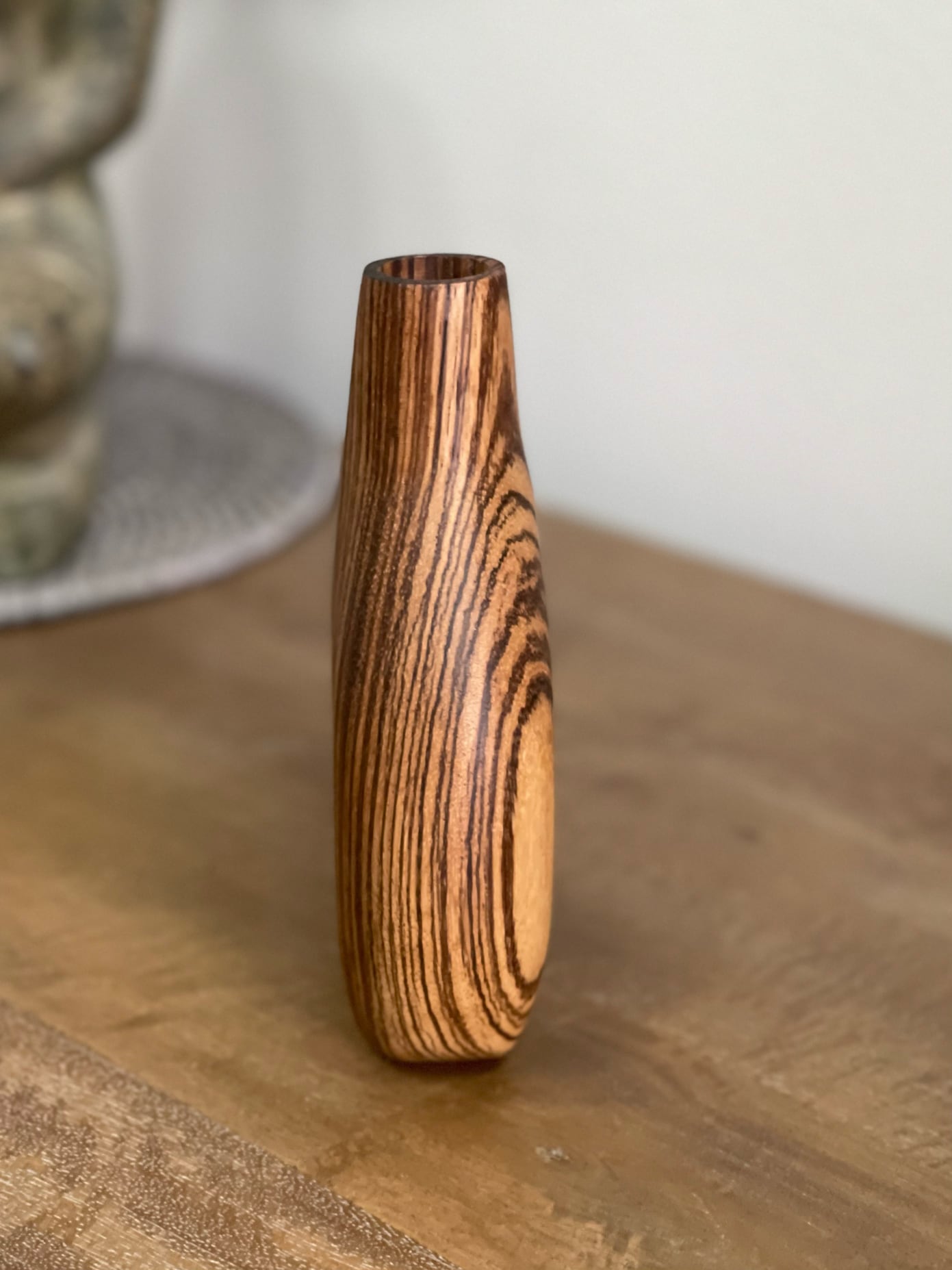 Zebrawood Dried Flower Vase