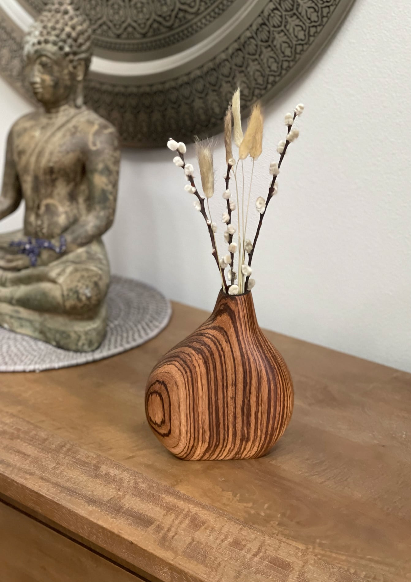 Zebrawood Dried Flower Vase