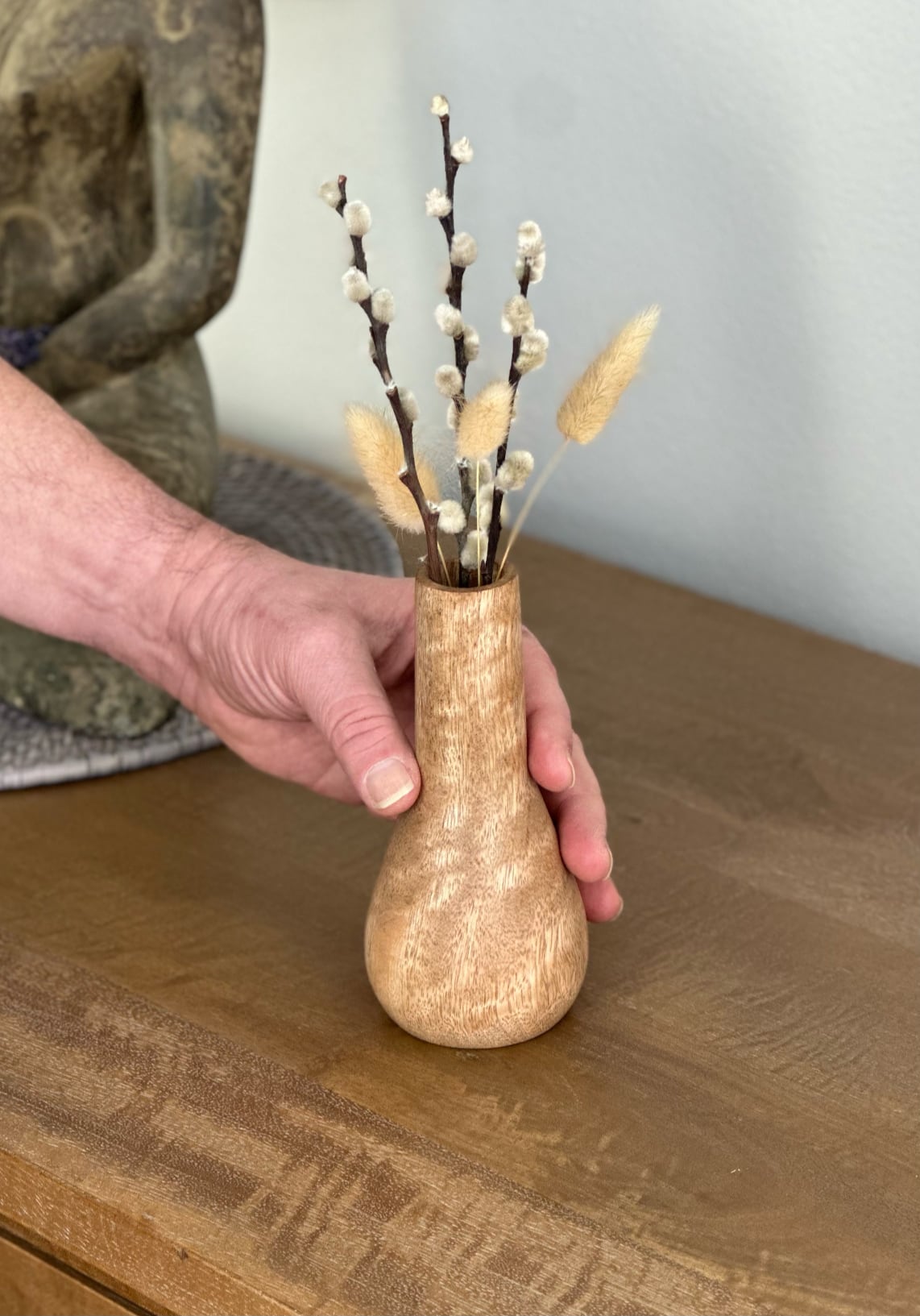 Figured Mango Wood Vase