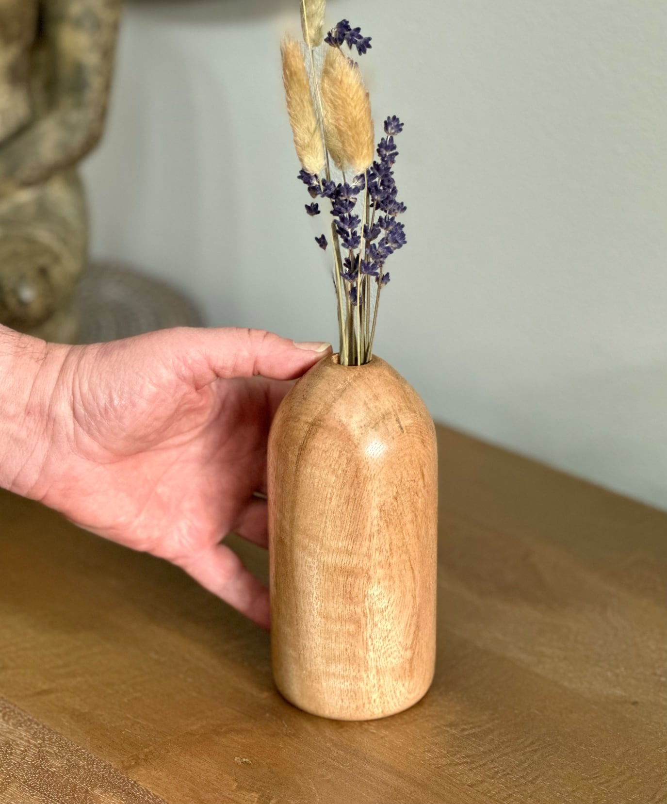 Figured Mango Wood Vase